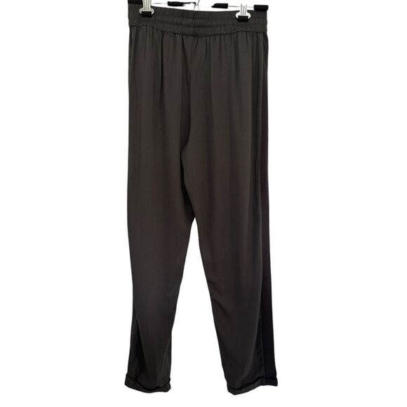 Splendid Women's Small Pull On Elastic Waistband Drawstring Pants in Olive Brown - Picture 4 of 13